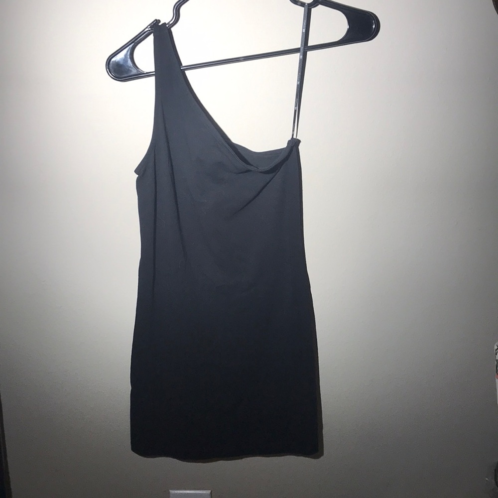 F21 Bodycon One Strap Little Black Dress